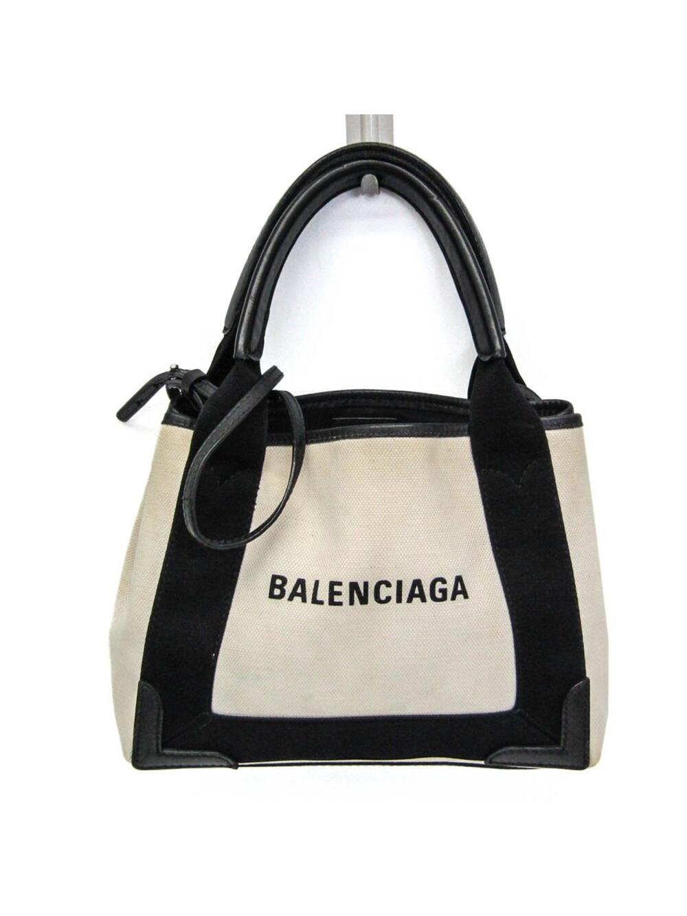 Balenciaga Navy Cabas Canvas And #252147B47B